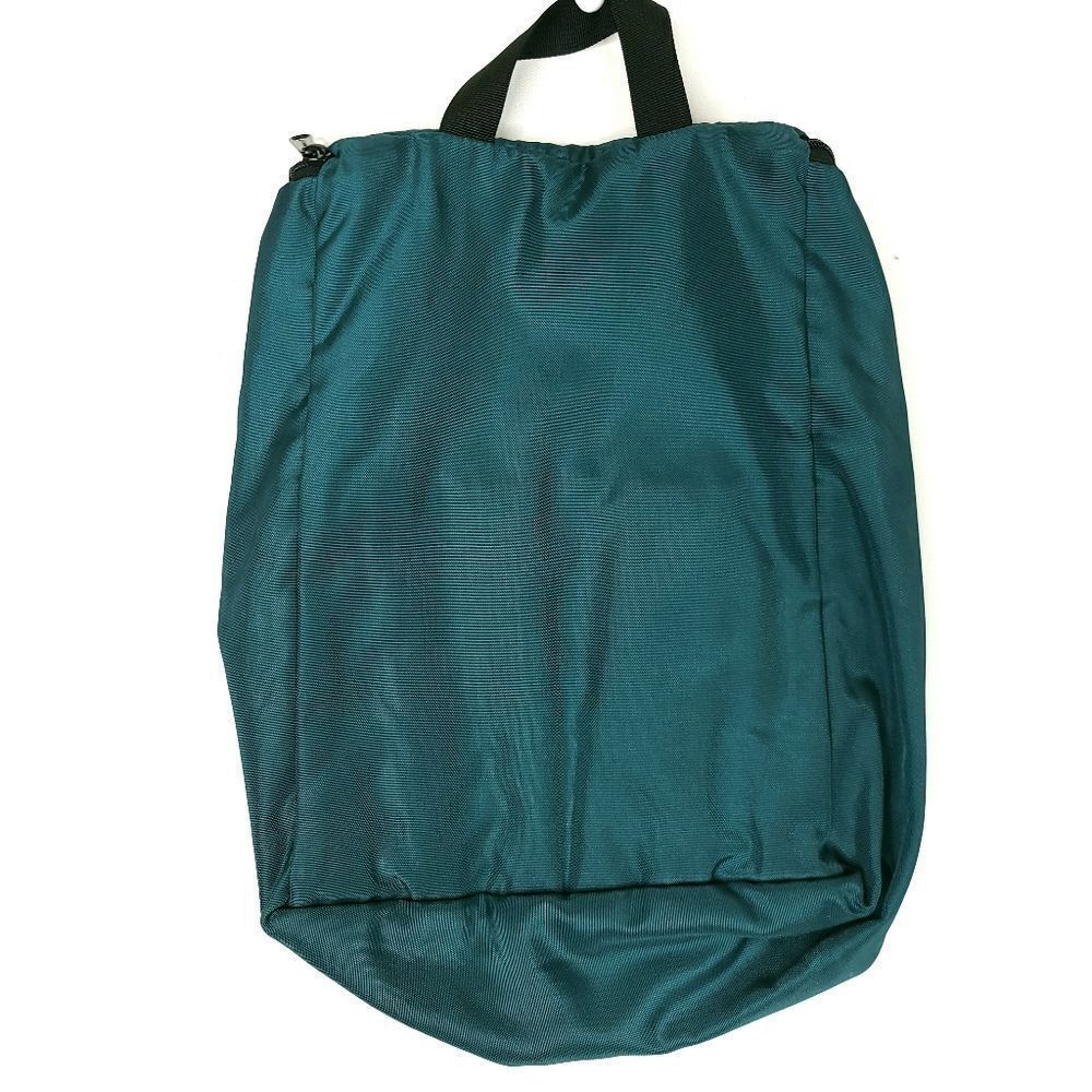 Vintage 80s LL Bean Small Hunting Utility Bag w/Hook Nylon Teal Outdoors Camping - Picture 6 of 6